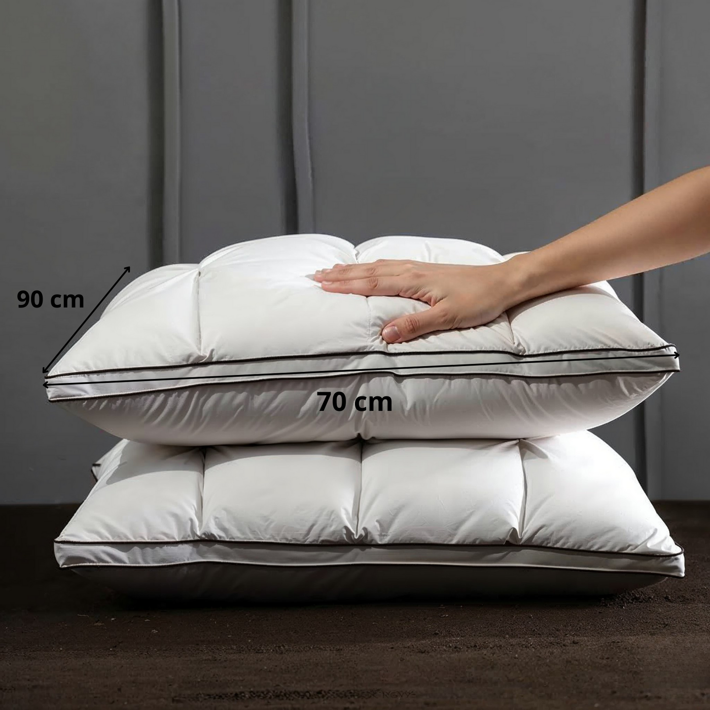 MIRELO - Luxe hypoallergeen ganzendonzen kussen